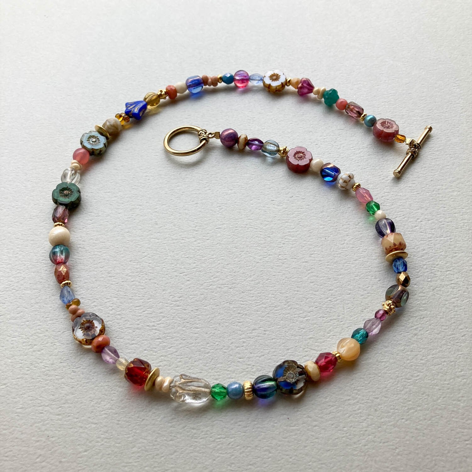 Chii チェコビーズミックスネックレス | Dua-アクセサリーパーツショップ