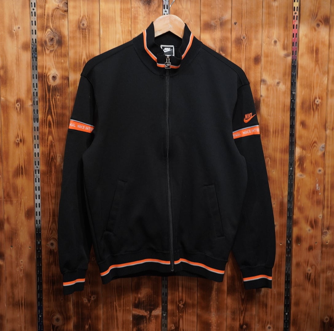 80s nike トラックジャケット ジャージ 黒 L/ナイキ