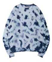 【#Re:room】TYE DYE PATTERN BIG CREW KNIT［REK119］