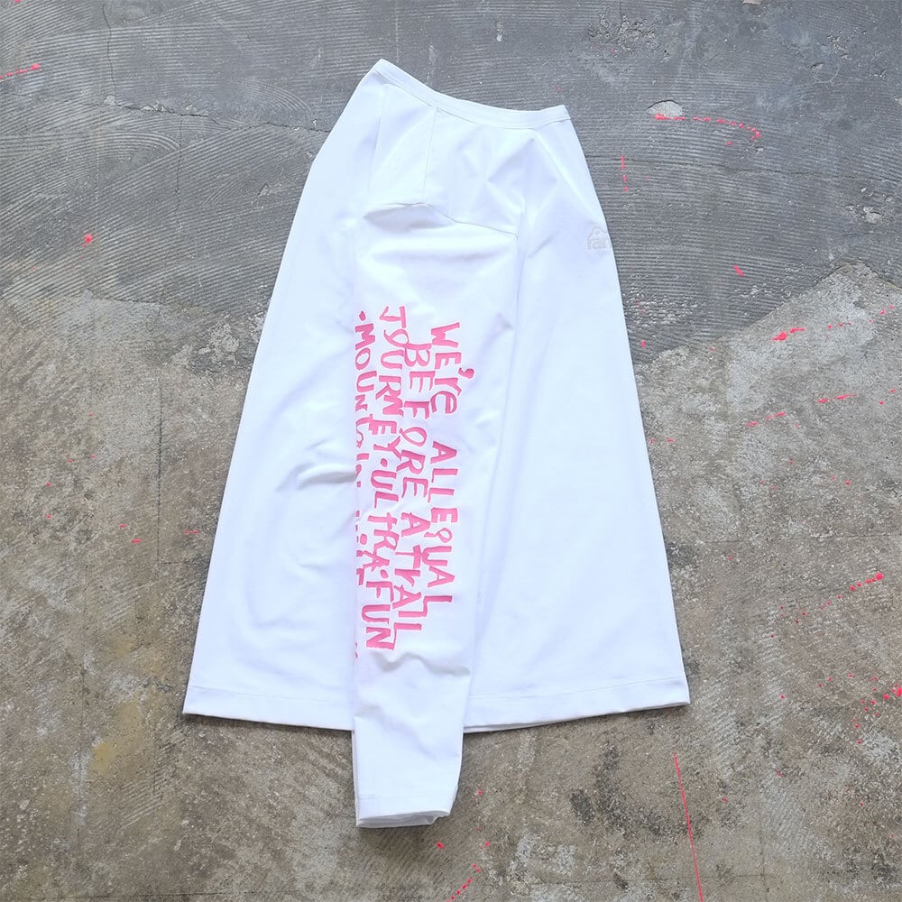 ranor(ラナー) TRAIL SURFACE LONG T-SHIRT WH×PINK | Pay ID
