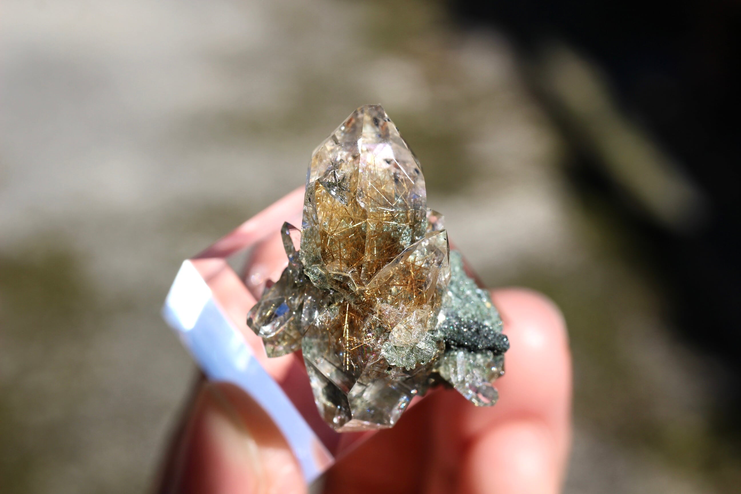 マニハール産 ヒマラヤ水晶 ルチル DT 虹入り | 石垣島の夜光貝