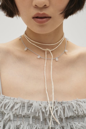 TODAYFUL Silk Cord Choker シルクコードチョーカー Ecru