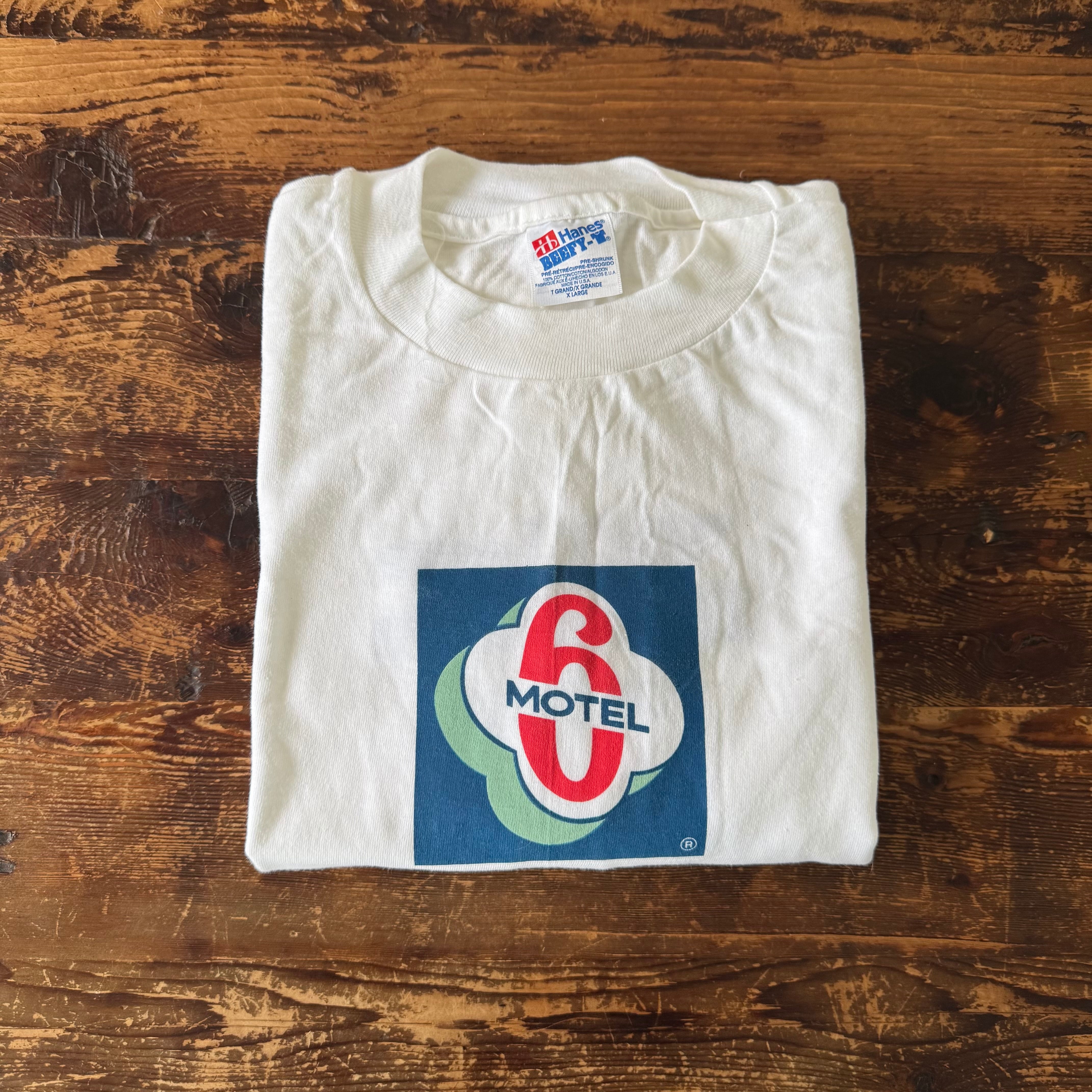 DEADSTOCK "Motel 6" Employee Tee Shirt By Hanes XL