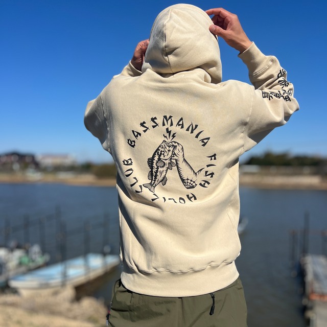 【DeepRangebybassmania】FISH HOLIC CLUB Sweat Pullover［S.BEG］