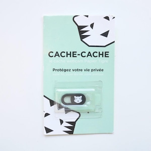 【クリックポスト対応】PAPIER TIGRE パピエ ティグル CACHE CACHE ウェブカメラカバー　トラ　ねこのもり