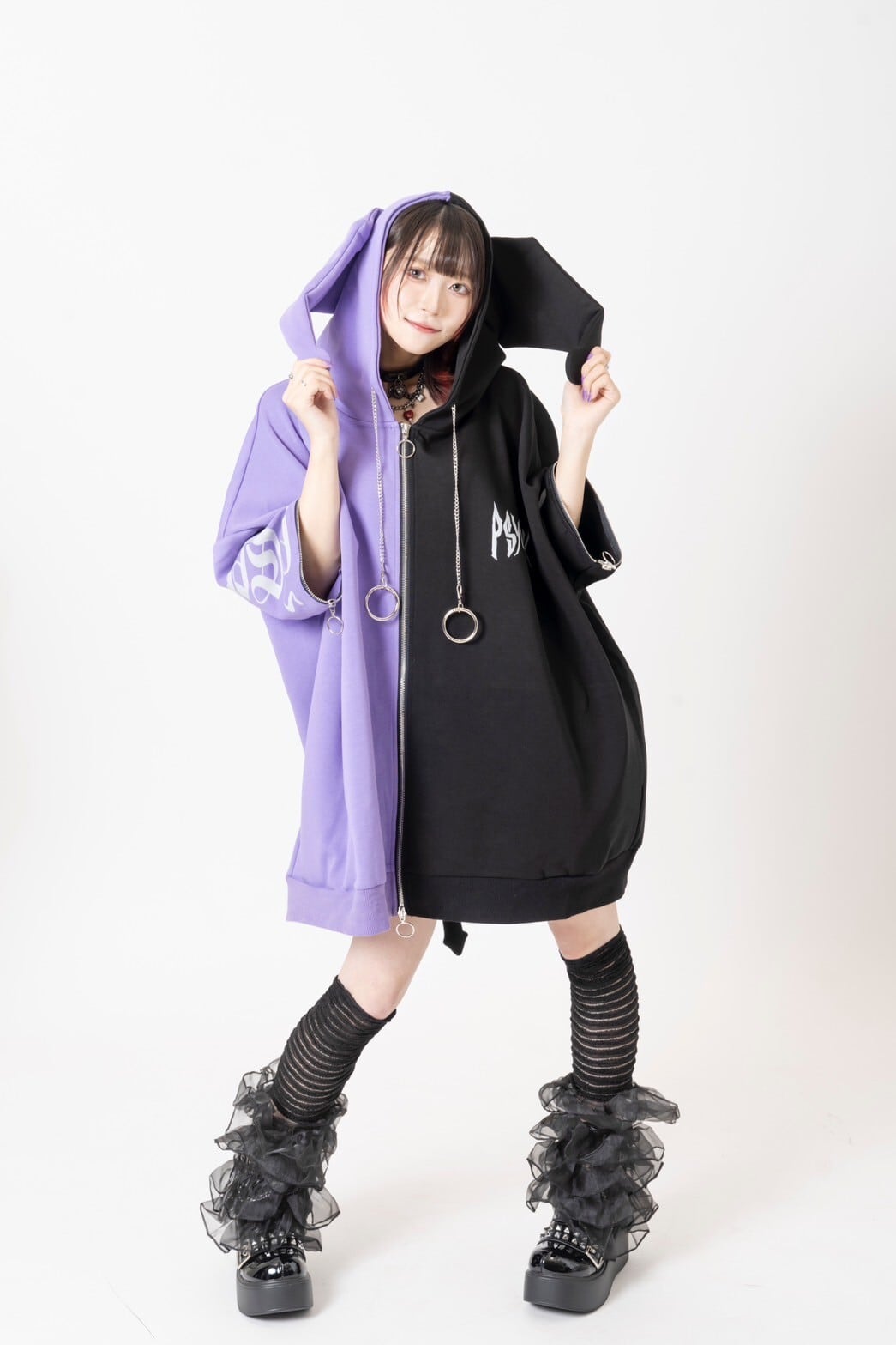 希少】KUROMIクロミ×PSYNYXXパーカー 地雷 サブカル サンリオ | 韓国系