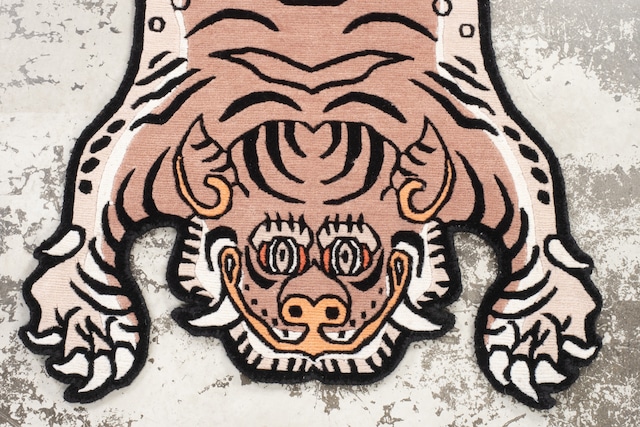 Tibetan Tiger Rug 《Sサイズ•ウール・オリジナル2・ココアブラウン315》チベタンタイガーラグ