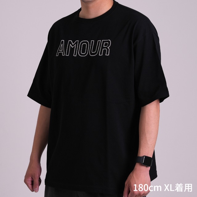 AMOUR Original Big Silhouette T-shirt（Black）