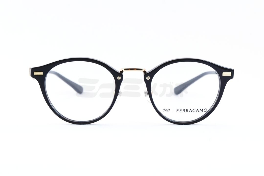 999.9×Ferragamo メガネ SF9019 001 コラボモデル アジアンフィット
