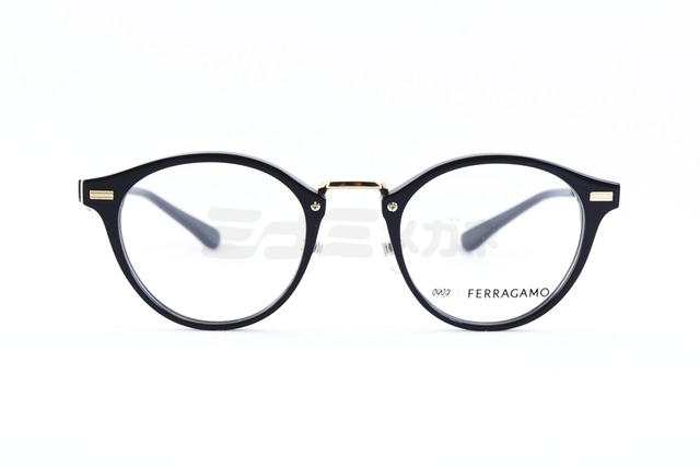 999.9×Ferragamo メガネ SF9019 001 コラボモデル アジアンフィット ボストン 眼鏡 オシャレ コンビネーション ブランド フォーナインズ フェラガモ 鯖江 日本製 正規品-2枚目