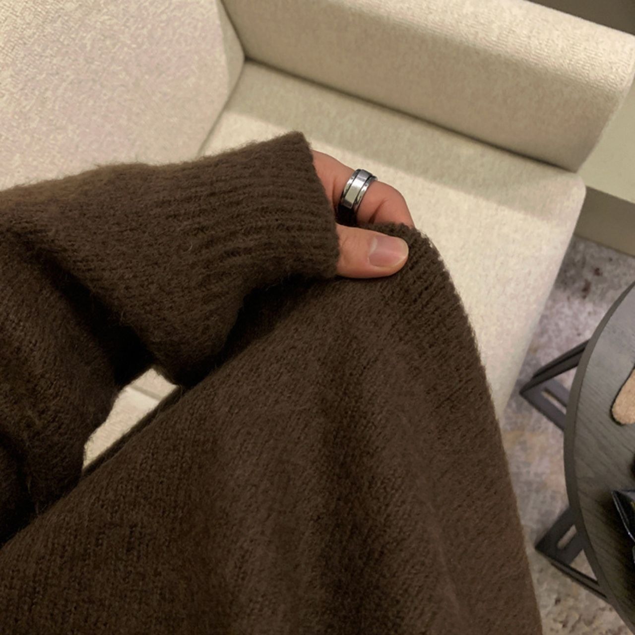 ベーシックラウンドネックニット　MT0080352