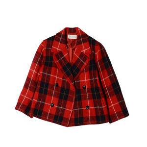 00's miss brolly(jp)   turtin check short coat/jacket