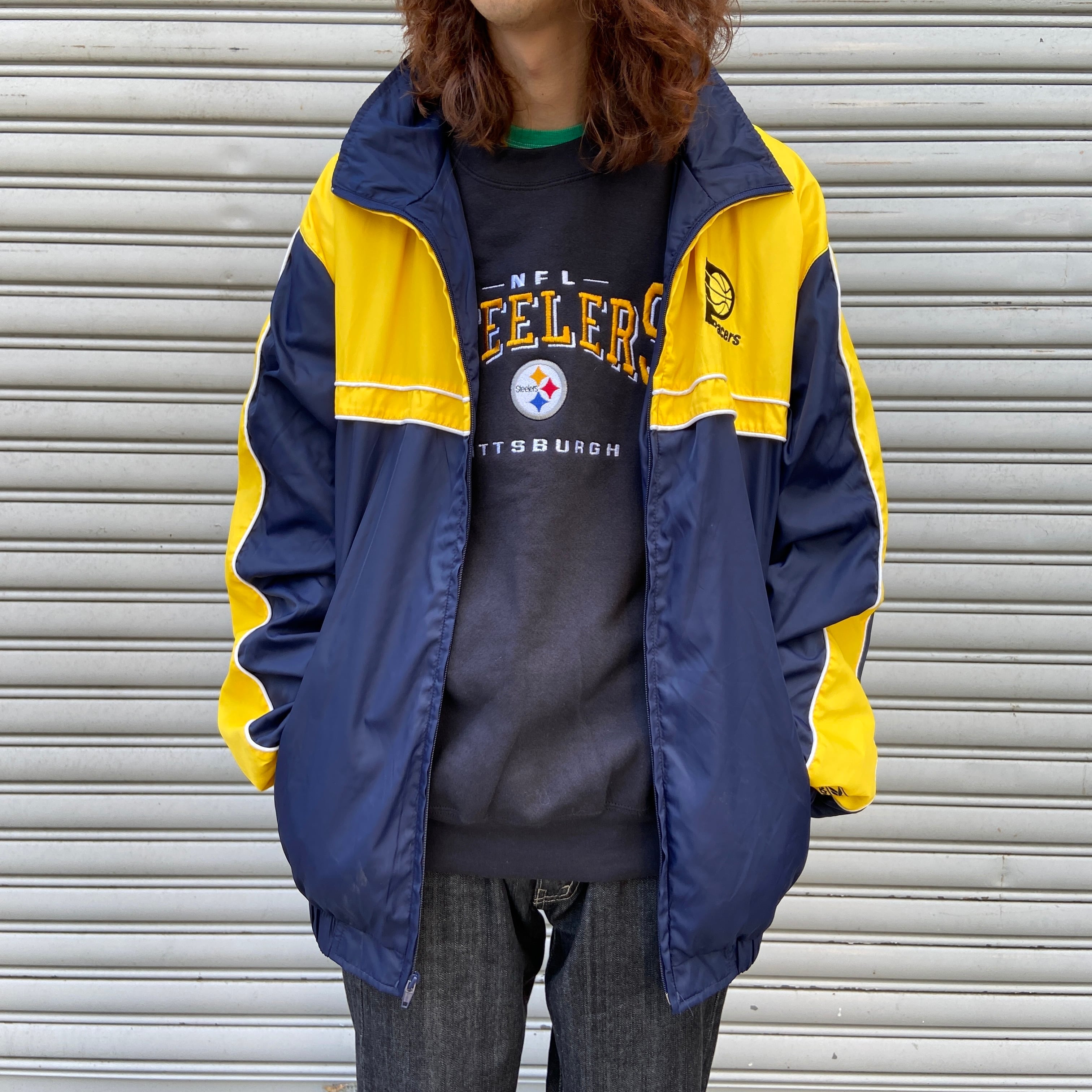 ジャケット ネイビーイエロー さし