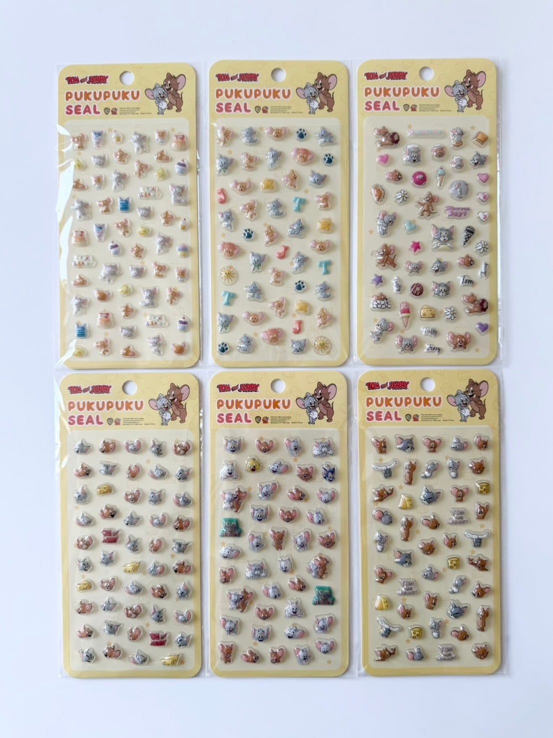 即納・正規品 トム&ジェリー PUKUPUKU シール