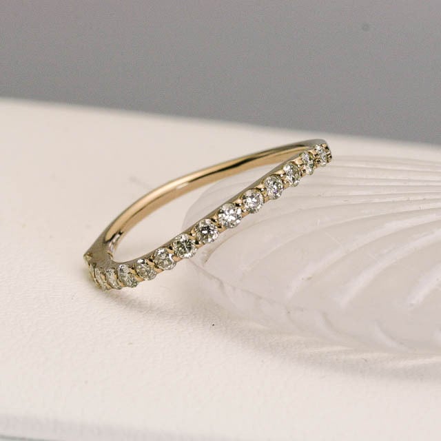 ハーフエタニティリング K18ピンクゴールド 0.3ctダイヤモンド