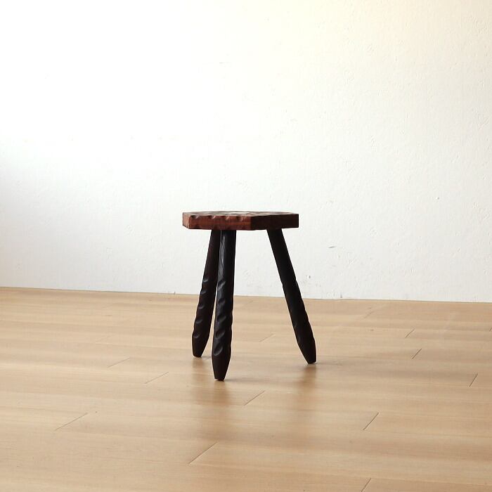 アンティーク 飛騨産業 穂高 ダイニングチェア ナラ キツツキ 無垢材①