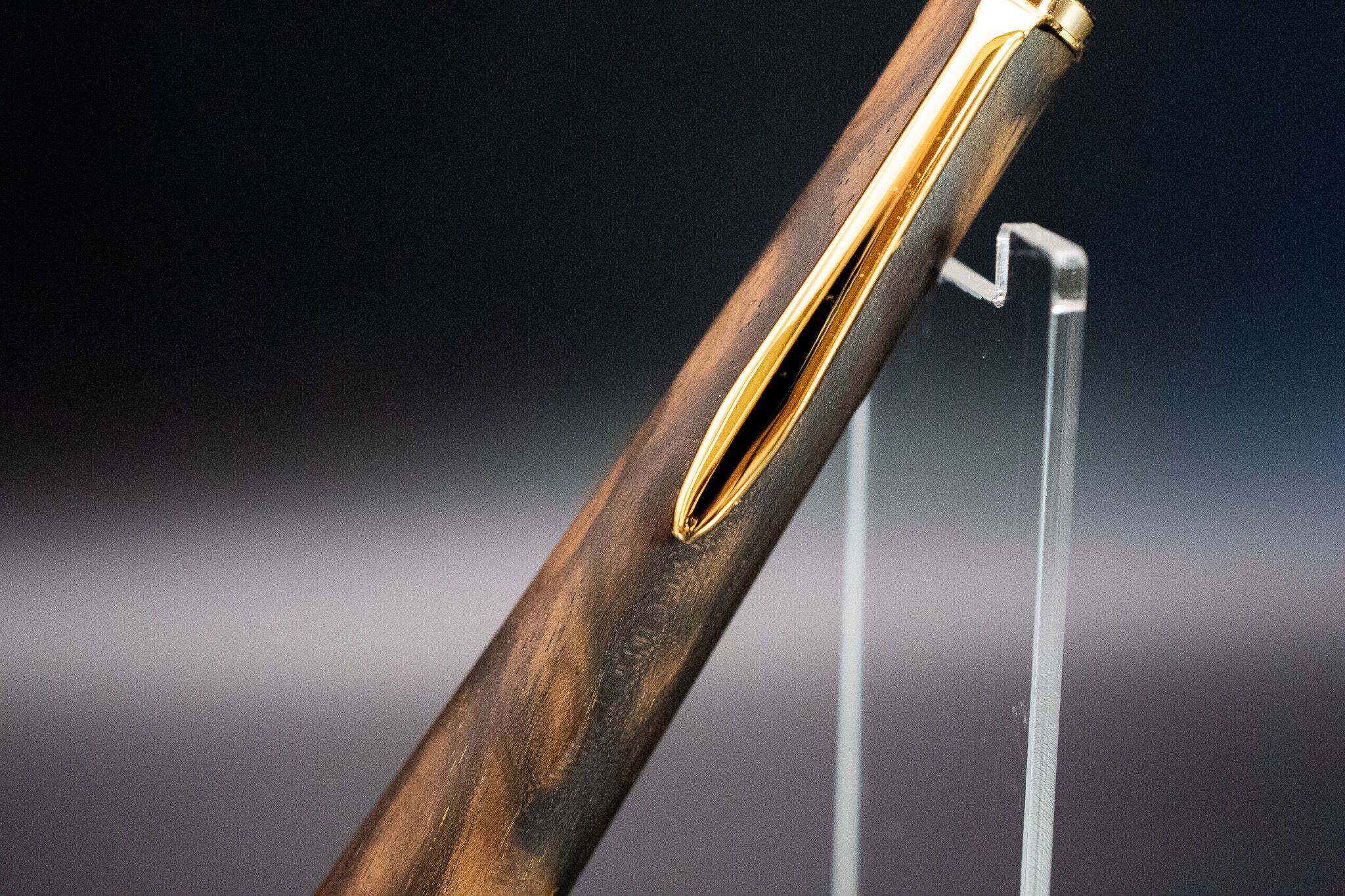 【魅惑の黒い紋様】 黒柿孔雀杢 極上 gold MP