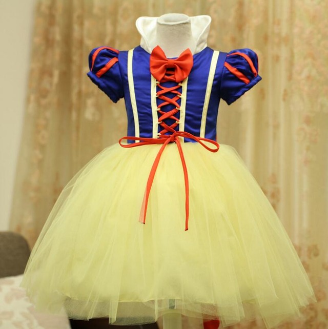 女の子のドレス2017ファッション白い雪のプリンセスドレス新しいスタイル子供女の子パーティードレスハロウィン女の子コスプレ衣装vestidos