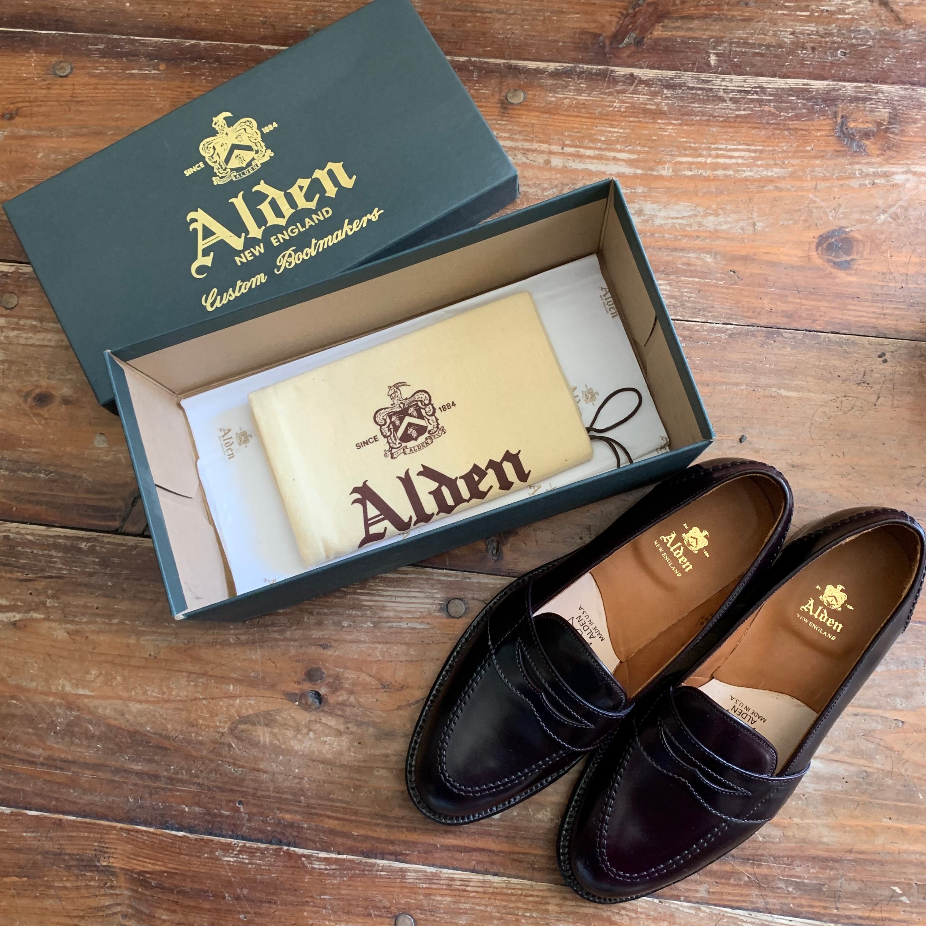 Alden 684” Full Strsp Penny Loafer 9D/ #8 Burgundy Shell Alden 684” Full Strsp Penny Loafer 9D/ #8 Burgundy Shell