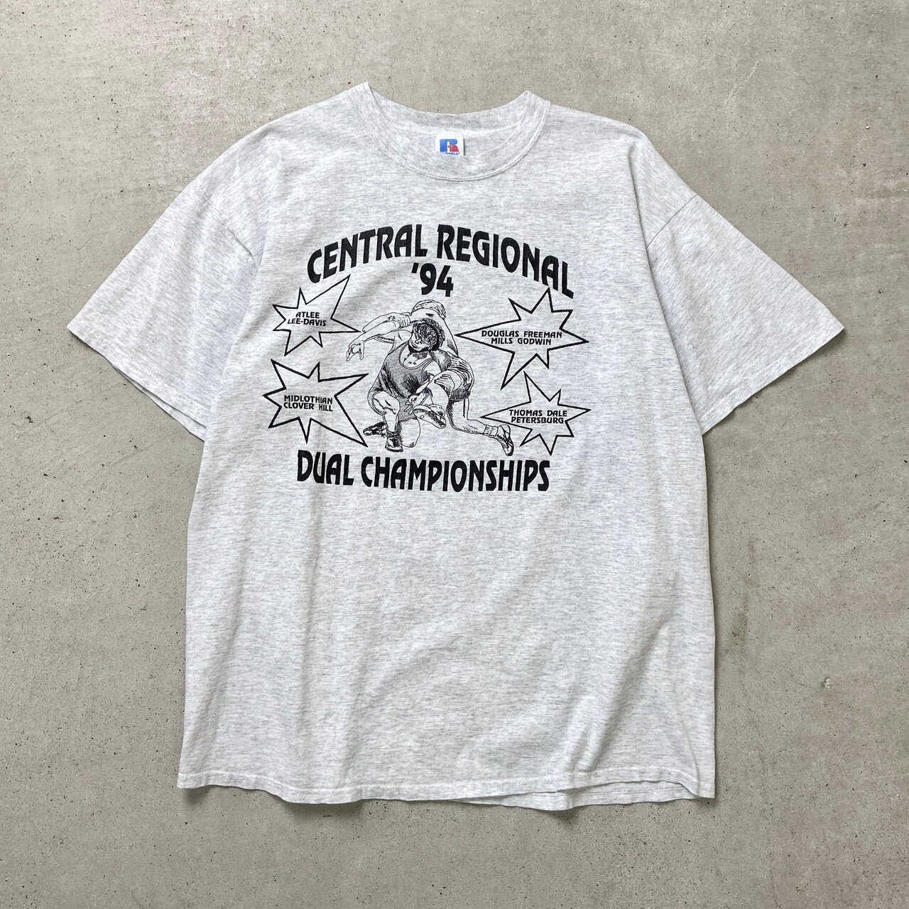 90年代 USA製 RUSSELL ATHLETIC ラッセル プリントTシャツ カレッジ 