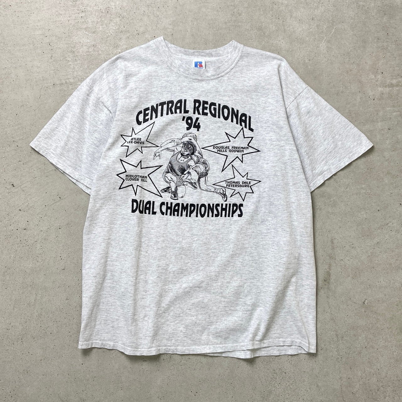 90年代 USA製 RUSSELL ATHLETIC ラッセル プリントTシャツ カレッジ 
