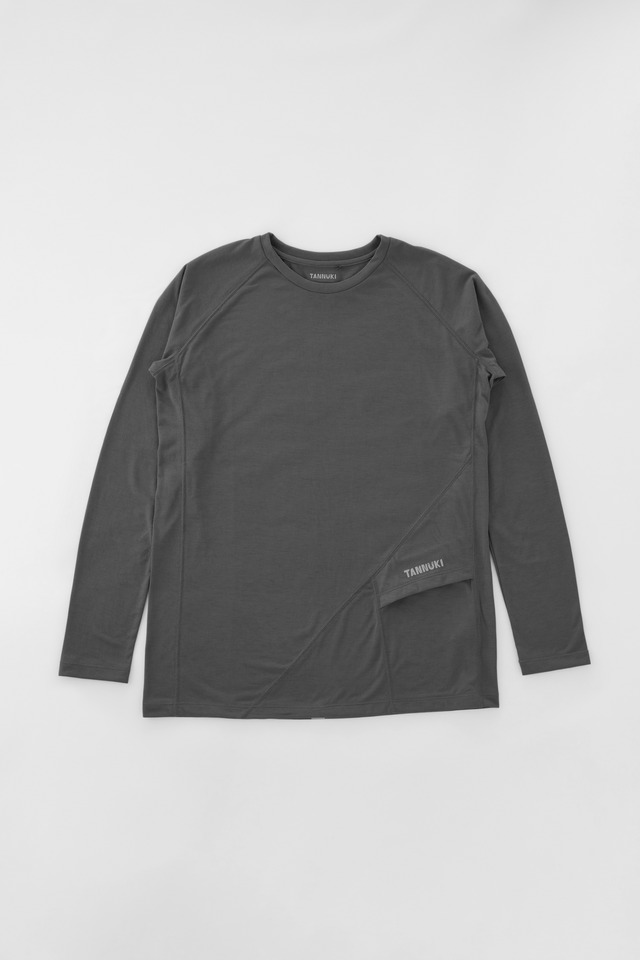 Sato LS Crew Neck 2 : Color Charcoal