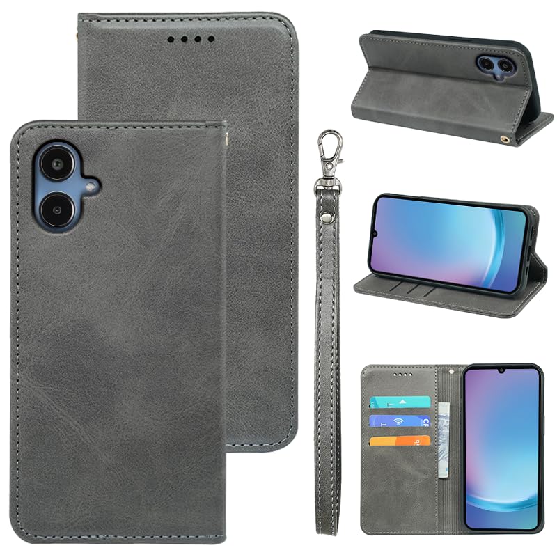 適用 Galaxy A25 5G ケース 手帳型 ギャラクシーA25 5G SC-53F SCG33 用 手帳型ケース (ライトグレー)