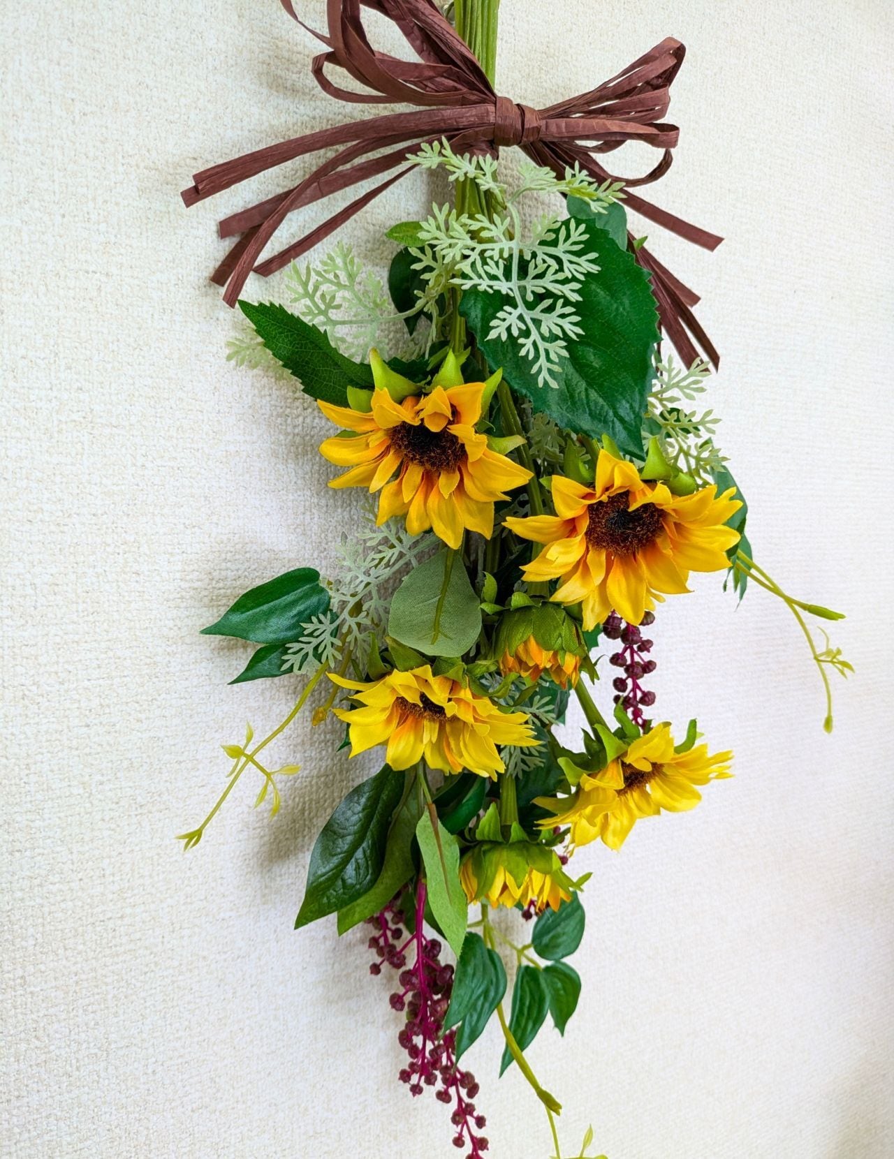 ひまわり夏スワッグ【造花】-Sunflower Summer Swag- | COCO