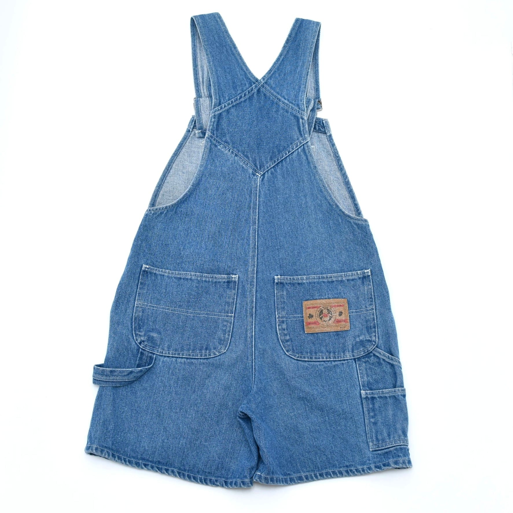 90s Winnie the Pooh denim overall shorts | 古着屋 grin days memory