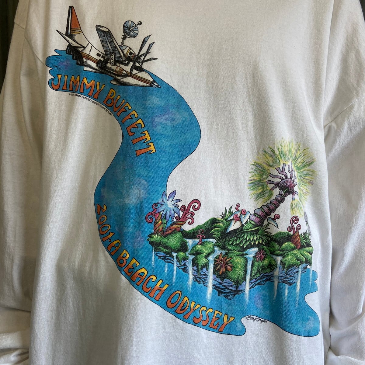 00年代 JIMMY BUFFETT バンドTシャツ ツアー 長袖Tシャツ メンズXL