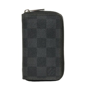 ルイ ヴィトン ダミエグラフィット コインケース 小銭入れ N63076 ブラック PVC レザー メンズ LOUIS VUITTON 中古
