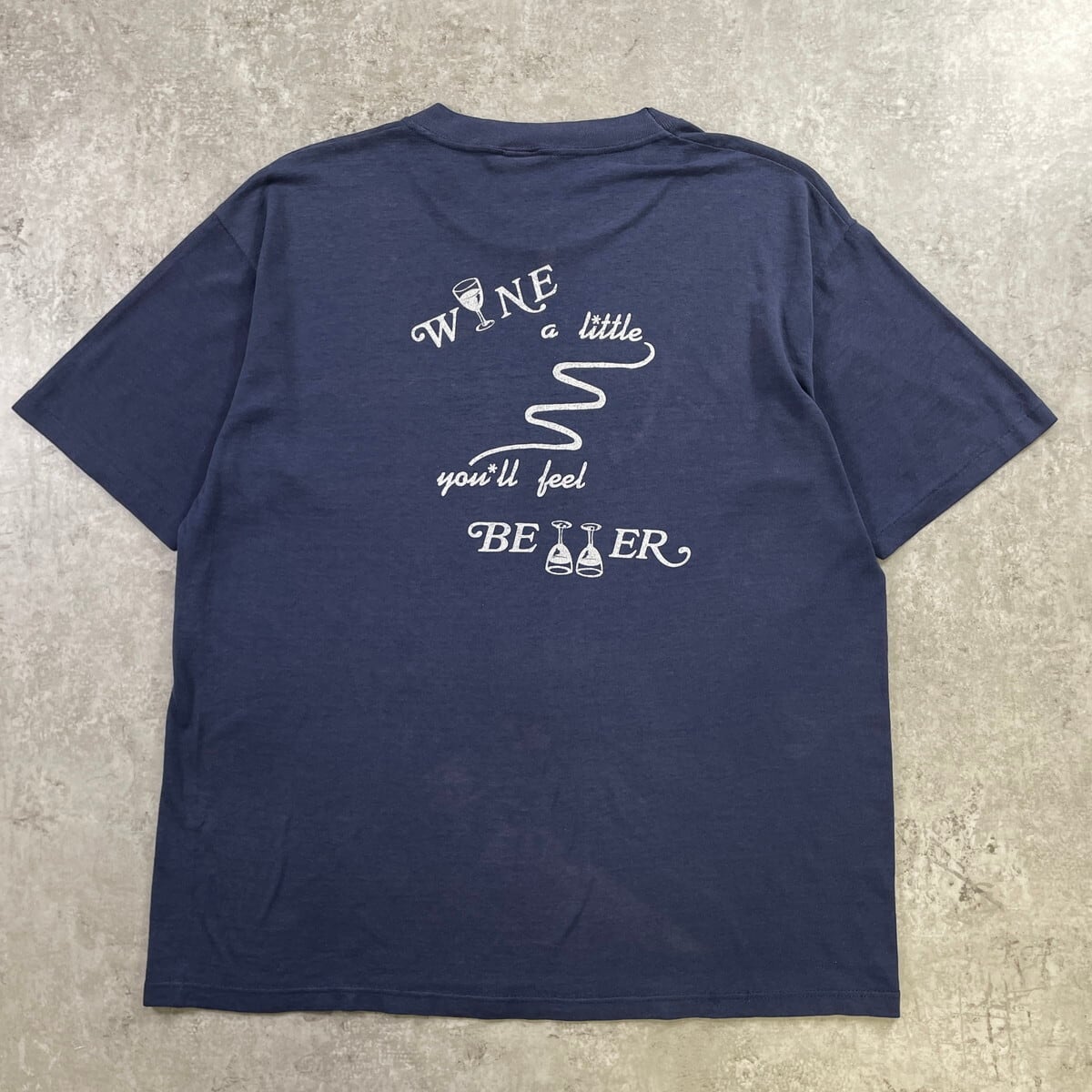 80年代 USA製 JERZEES ワイナリー 企業 Tシャツ メンズL相当