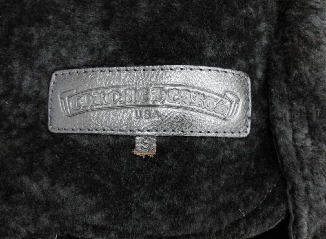 CHROME HEARTS クロムハーツ ムートンダガージップアップブルゾン