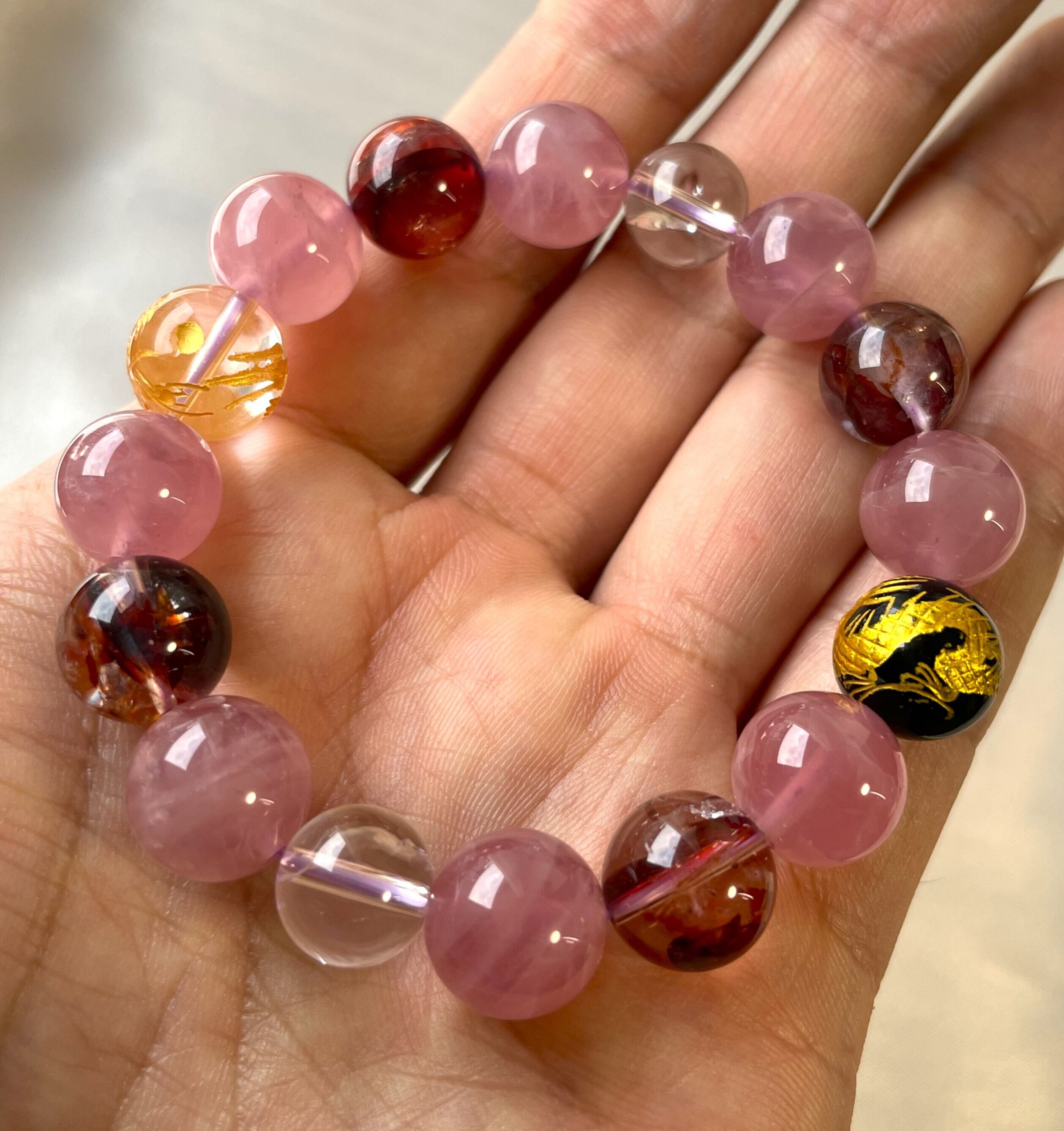 スーパーセブン 8mm ブレスレット 品番03 内周約17cm 【公式通販】