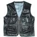Vintage leather facility vest