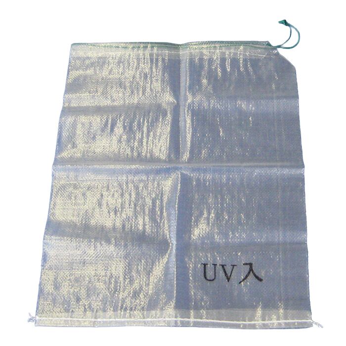 特注 透明袋 UV入 土のう袋 48cm×62cm 200枚セット UVカット材配合で外置きでも劣化しにくい 破れにくい土嚢袋 破損しにくいのでクランプのボルトなどが袋の外に飛び出るのを軽減。災害対策、どしゃ・水害・浸水対策。止水クリスタル土のう袋UVカット剤入り