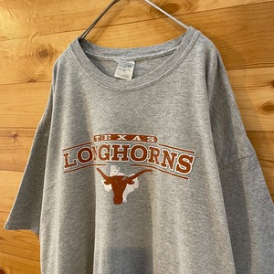 【GILDAN】カレッジ ア テキサス大学 Tシャツ TEXAS バスケ ロングボーンズ XL ビッグサイズ US古着 アメリカ古着