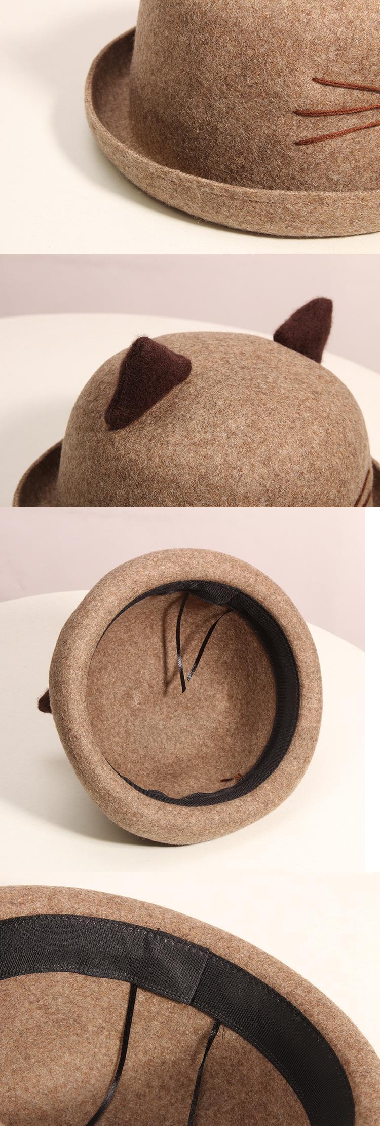 ♡送料無料♡】 帽子女性の秋と冬のファッションかわいい猫猫の耳