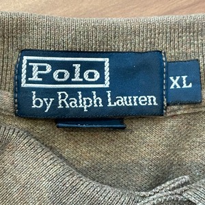 【Polo by Palph Lauren】長袖ポロシャツ X-Large ビッグサイズ 刺繍ロゴ ポロ ラルフローレン us古着 アメリカ古着