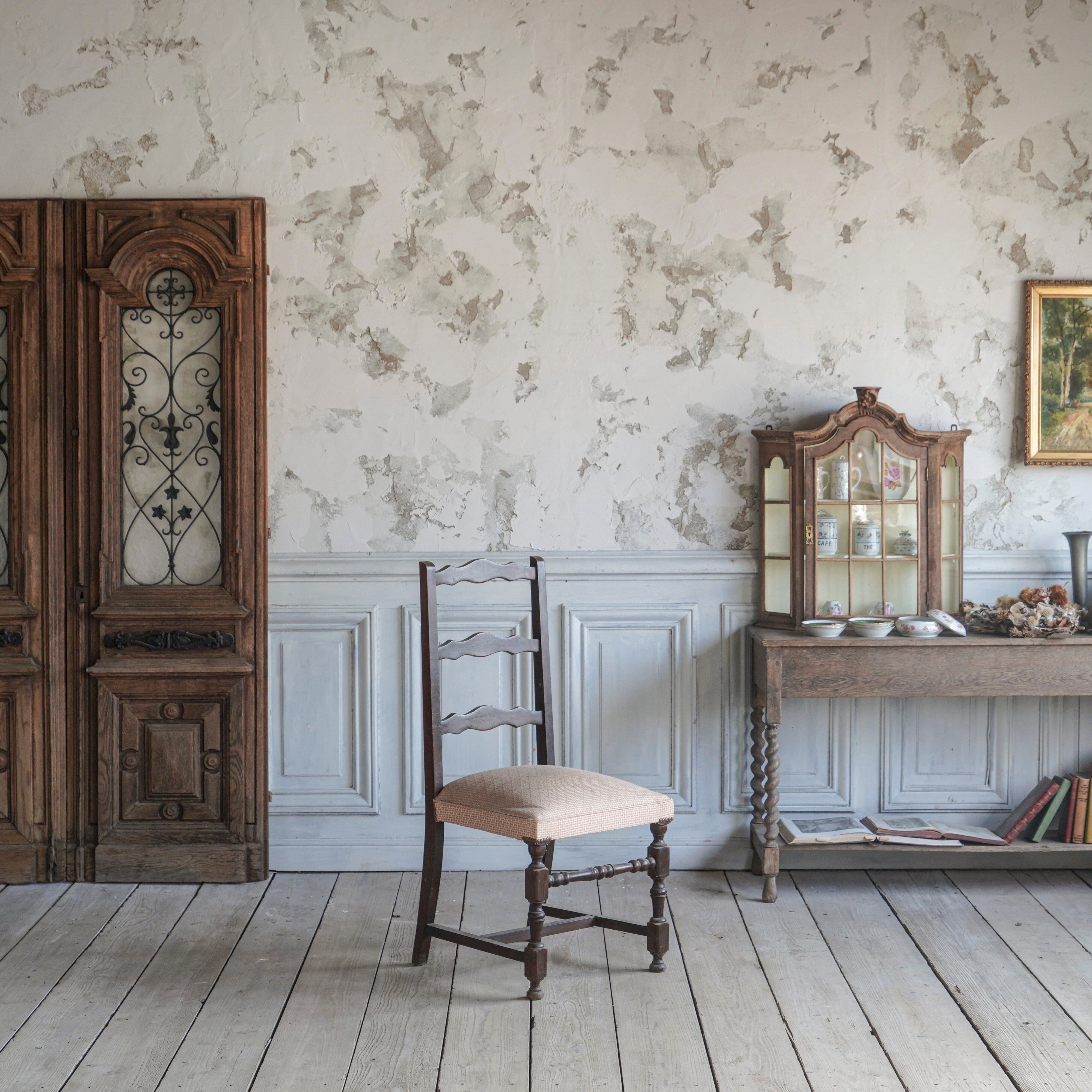 チェアー/アンティークチェア/ファブリック/椅子/ディスプレイ