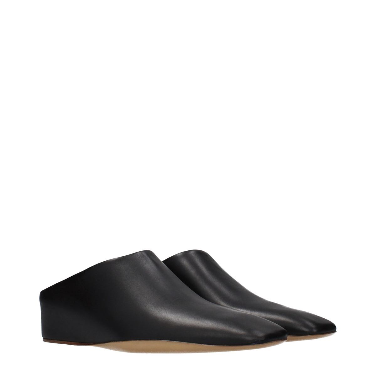 【新品】JIL SANDER ジルサンダー レディース スライドサンダル レザー ブラック WR0012P4942001