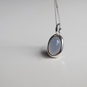 再入荷* silver925 2way stone necklace N068
