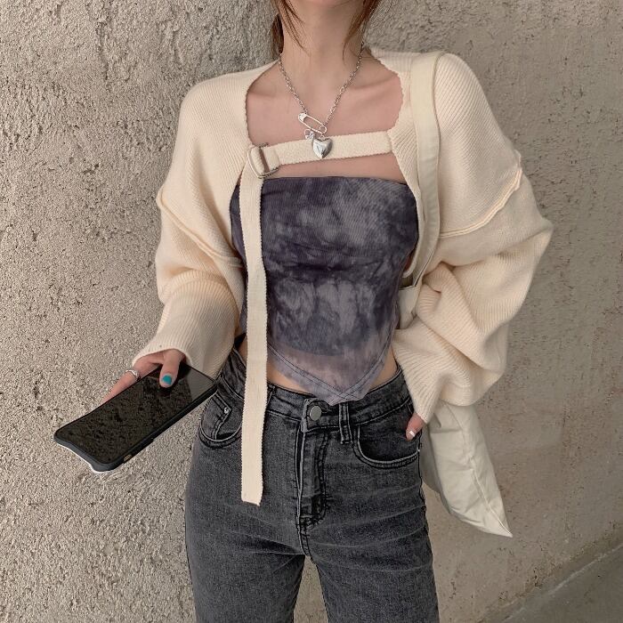 スタイルスプリングニットセーター ストリート 春物 モンロー24096275084