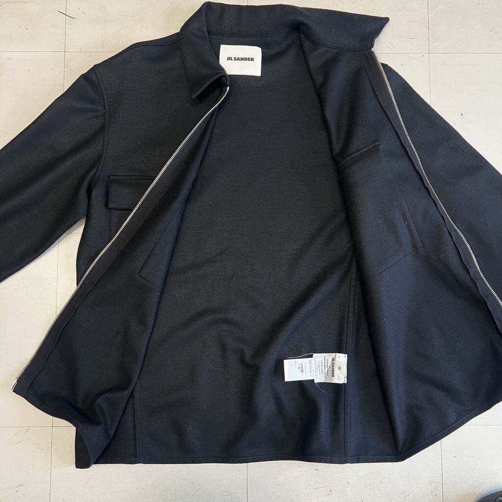 JIL SANDER ジルサンダー 22AW WOOL MELTON JACKET ウール ジップ