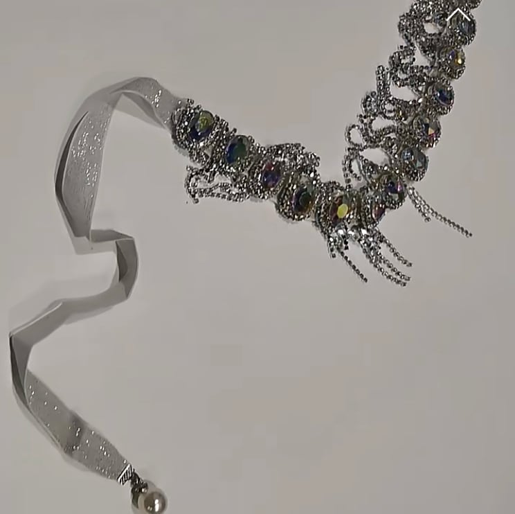 ボディ チェーン マジック カラー ガラス ダイヤモンド ベリー ダンス