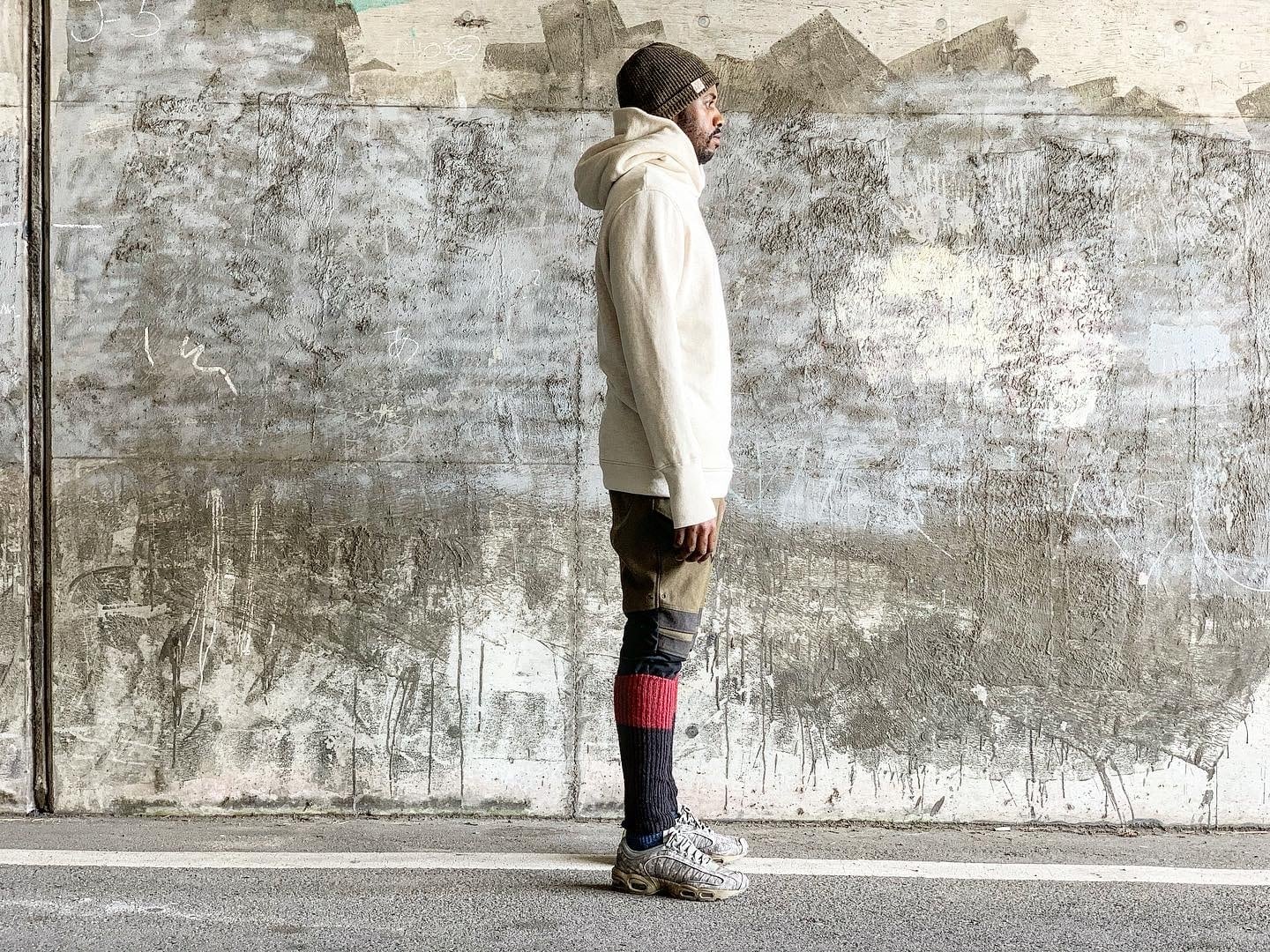 20AW 釣り裏毛綿100%フーディーパーカー / ［TURIURAKE