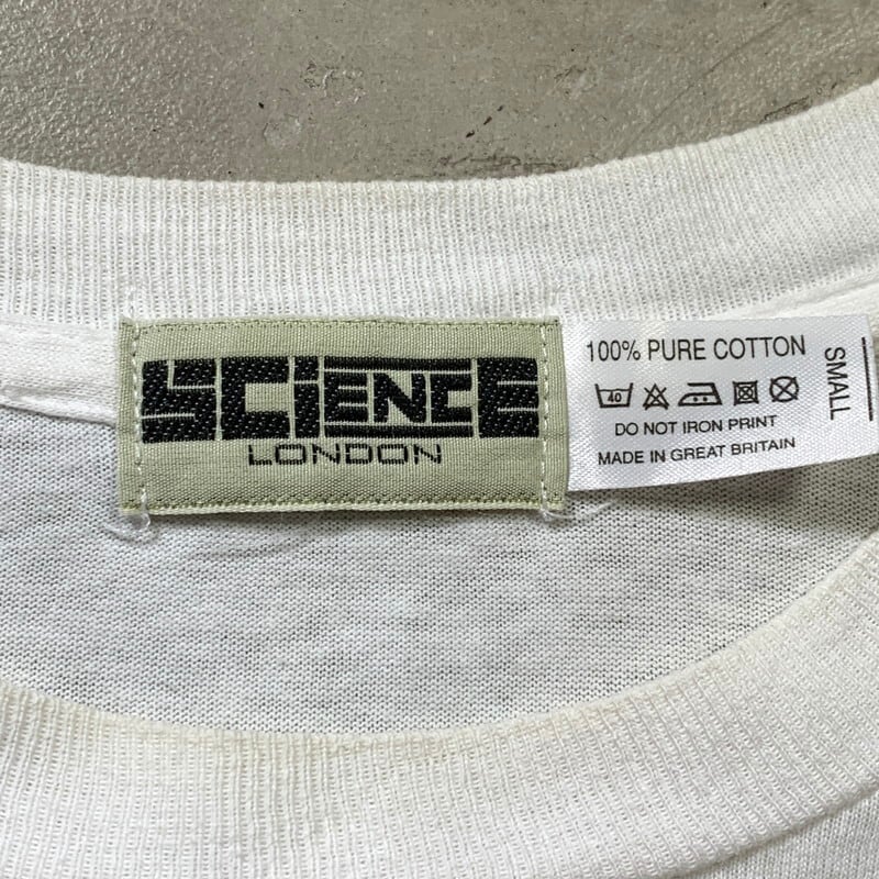 90's SCIENCE LONDON サイエンスロンドン シルクスクリーンプリントTee