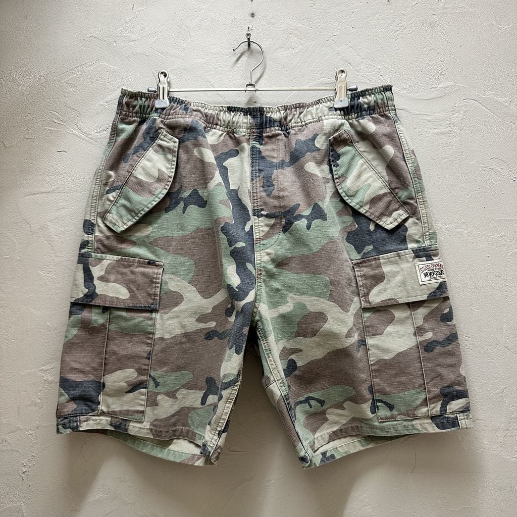 STUSSY WORK GEAR CARGO SHORTS 迷彩柄　S STUSSY WORK GEAR CARGO SHORTS カーゴショーツ 迷彩柄 size:S【代官山