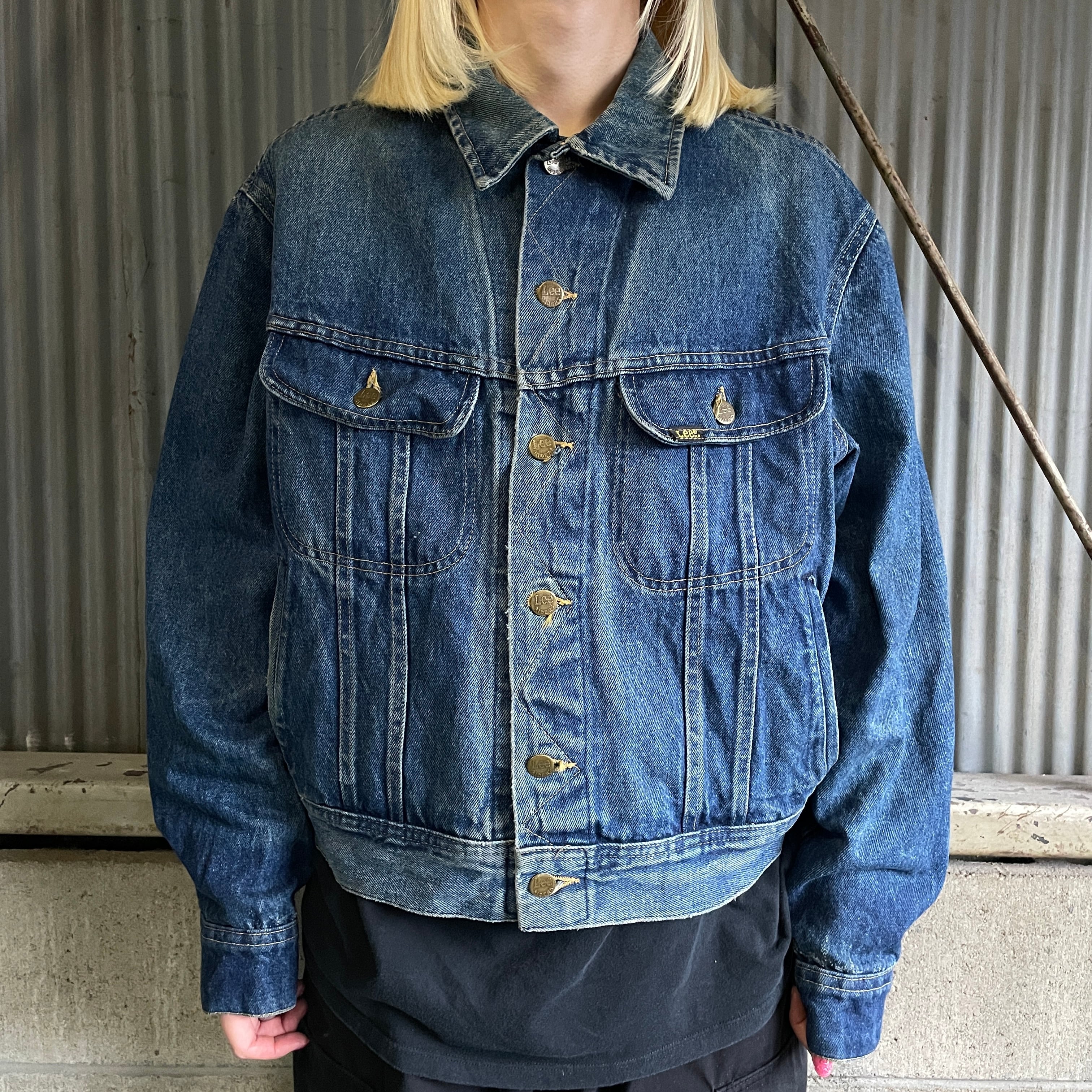 80年代 USA製 Lee リー デニムジャケット 153438 メンズL相当 44 古着  