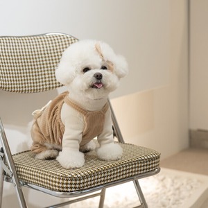 即納【cheese n mood】ベロアロンパース  (ベージュ)